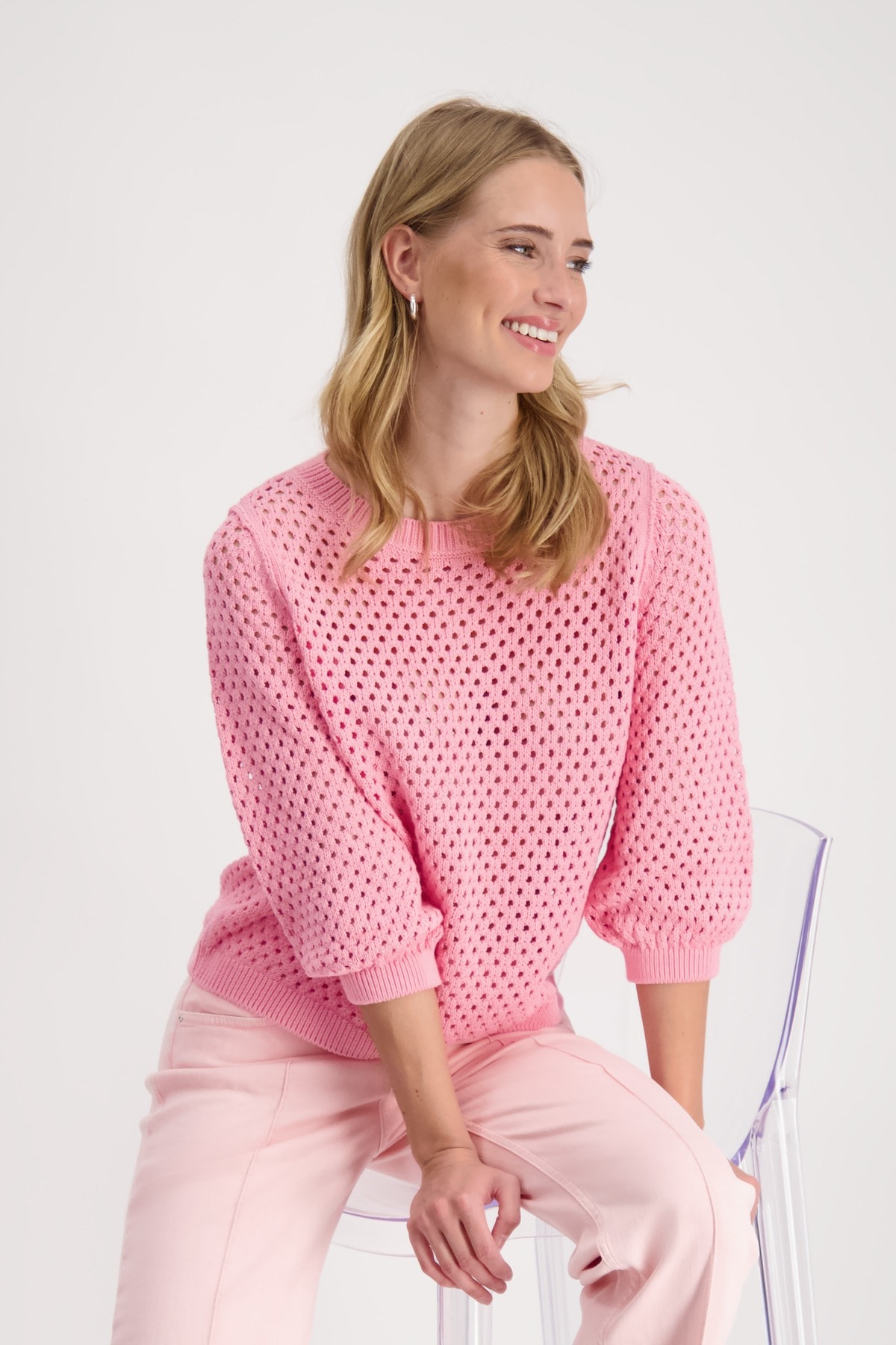 Ajour_Pullover-Pink-monari-31836