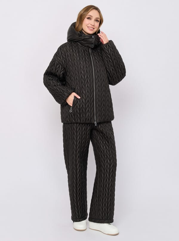 КУРТКА FRANCO VELLO стеганая фактура и свободный силуэт
